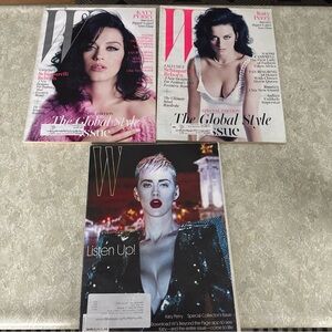 Lot 3 W Magazine Feauring Katie Perry Cover November 2013 & September 2017